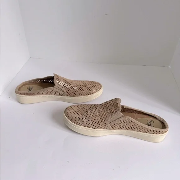 Söfft Somers II Slide Slip On Slide Mules Sneakers/Shoes Leather Metallic Size 9 - Picture 4 of 9